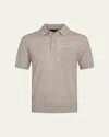 Vince Men's Linen, Wool And Cashmere Polo Sweater