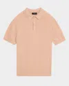 Vince Short Sleeve Linen & Wool Blend Pocket Polo Sweater