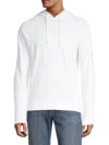 Vince Men's Long-sleeve Hoodie In Optic White