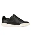 Vince Men's Mercer Leather Sneakers In Black