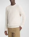 Vince Mesh Regular Fit Merino Wool Sweater In H Full Moon