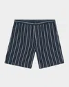 Vince Stripe Hemp Beach Shorts