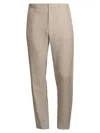 Vince Men's Modern Linen-blend Trousers In Soft Clay