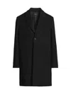 Vince Men's Notch Lapel Wool-blend Coat In Black