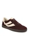 Vince Men's Oasis Mixed Leather Low-top Sneakers In Bordeaux