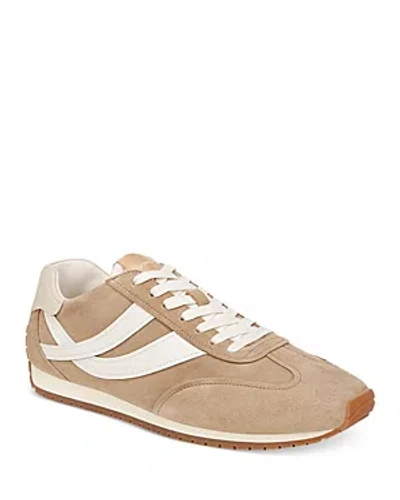 Vince Men's Oasis Runner Leather Low-top Sneakers In New Camel/white Foam