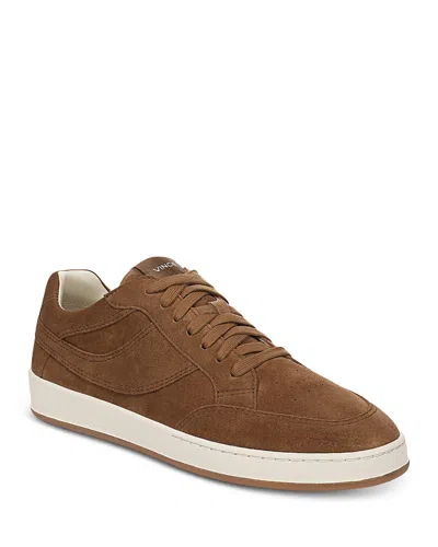 Vince Men's Pacifico Suede Low Top Sneakers In Brown