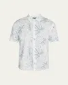 Vince Men's Palm Print Short-sleeve Shirt