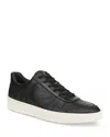 Vince Men's Peyton Lace Up Black Leather Sneakers