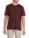 Vince Men's Pima Cotton T-shirt In Burgundy