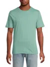 Vince Pima Cotton Crewneck T-shirt In Malibu Water