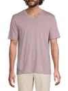 Vince V-neck T-shirt In Purple