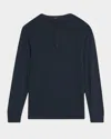Vince Men's Pima Cotton Waffle Henley Shirt