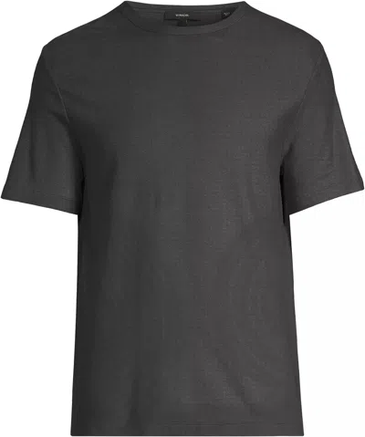 Vince Men's Pima Pique Short Sleeve Crew Neck T-shirt, Soft Black In Multi