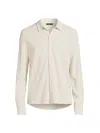 Vince Men's Piqué Button-front Shirt In Morning Haze
