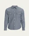 Vince Railroad Stripe Classic Fit Shirt