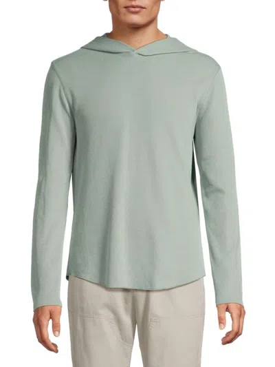 Vince Men's Relaxed Cotton-blend Hoodie In Green