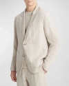 Vince Relaxed Fit Hemp Sport Coat In Pumice Rock