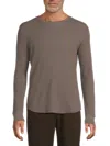 Vince Men's Ribbed T-shirt In Gray