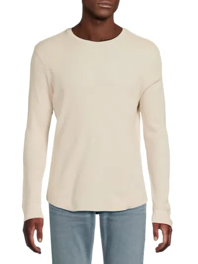 Vince Men's Ribbed T-shirt In White