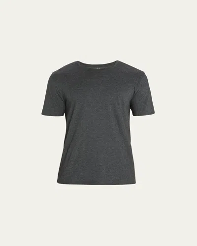 Vince Men's Short-sleeve Pima Crewneck Jersey T-shirt, Black