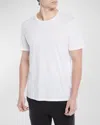 Vince Men's Short-sleeve Pima Crewneck Jersey T-shirt, Black In White