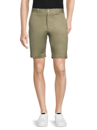 Vince Men's Slim Fit Twill Shorts In Green