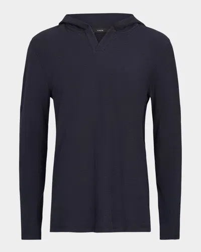 VINCE MEN'S SOLID COTTON HOODIE