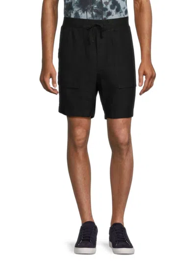 Vince Men's Solid Drawstring Shorts In Faded Black