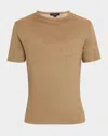 Vince Men's Solid Linen T-shirt In Brown