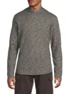 Vince Men's Solid Long Sleeve Hoodie In Gray