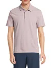 Vince Men's Solid Polo In Washed Ink