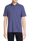 Vince Men's Solid Short Sleeve Polo In Imperial Purple