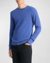 Vince Thermal Long Sleeve T-shirt In Lt Faded Cobalt