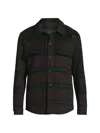 Vince Splittable Wool Blend Shirt Jacket In Brown