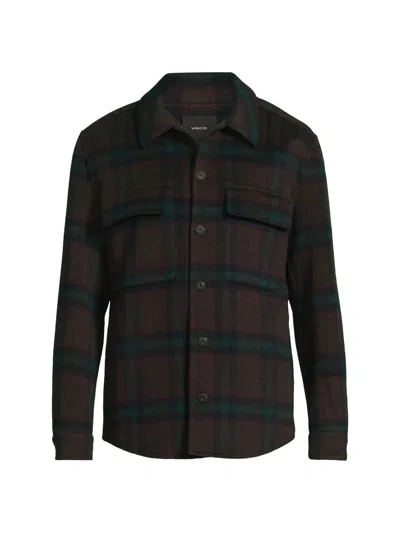 VINCE MEN'S SPLITTABLE PLAID SHIRT JACKET