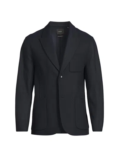 Vince Men's Splittable Wool Blazer In Black