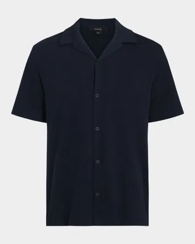 VINCE MEN'S STRETCH BOUCLE CAMP SHIRT