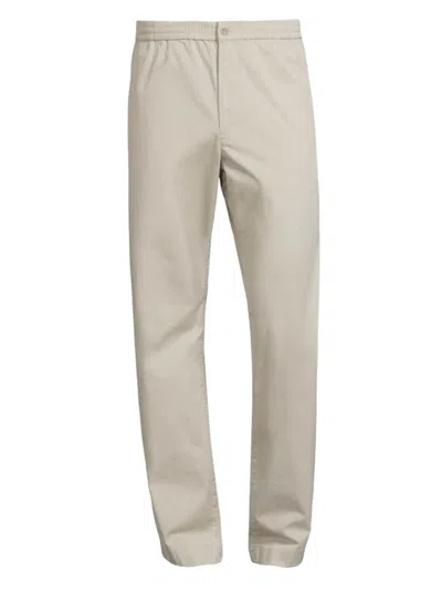 Vince Men's Stretch-cotton Flat-front Pants In Gray
