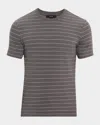 Vince Short-sleeved T-shirt In Rain Cloud/optic Whi