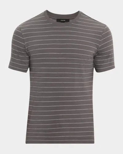 Vince Striped T-shirt In Grey