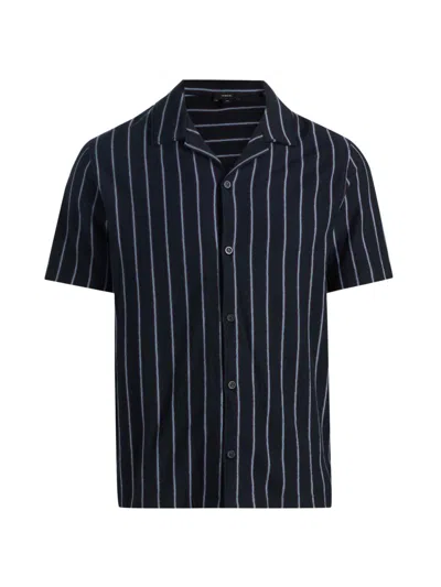 Vince Stripe Terry Cabana Stripe Button-up Shirt In Multi