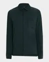 Vince Sueded Jersey Button Down Country Racer In Green