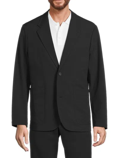 Vince Men's Tech Dobby Two-button Blazer In Black