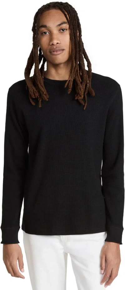 Vince Crew-neck Cotton-blend Jumper In Black