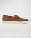 Vince Men's Todd Suede Sport Loafers In Hickory Brown