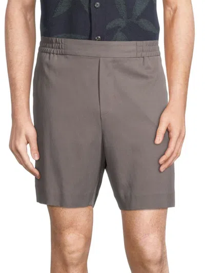 Vince Men's Vacation Flat Front Shorts In Light Pewter