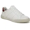 Vince Mercer Slip-on Sneaker In White/brick Red