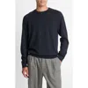 Vince Merino Wool & Cashmere Crewneck Sweater In Blue