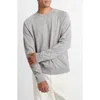 Vince Merino Wool & Cashmere Crewneck Sweater In Gray
